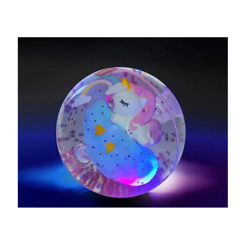 LICORNE BALLE REBONDISSANTE LUMINEUSE