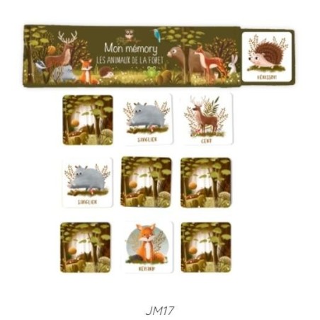 JEU MON MEMORY DES ANIMAUX DE LA FORET