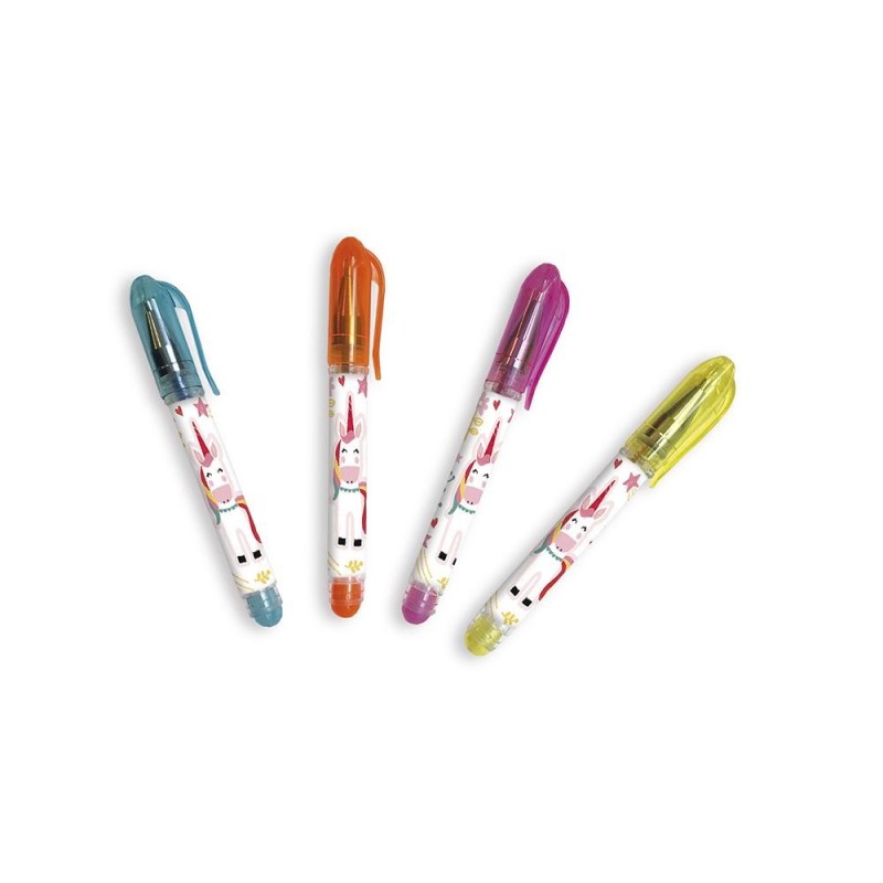 8 MINI STYLOS GELS LICORNE