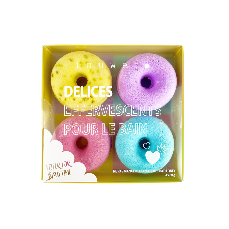 INUWET COFFRET DONUTS FIZZERS 4 X 60GR