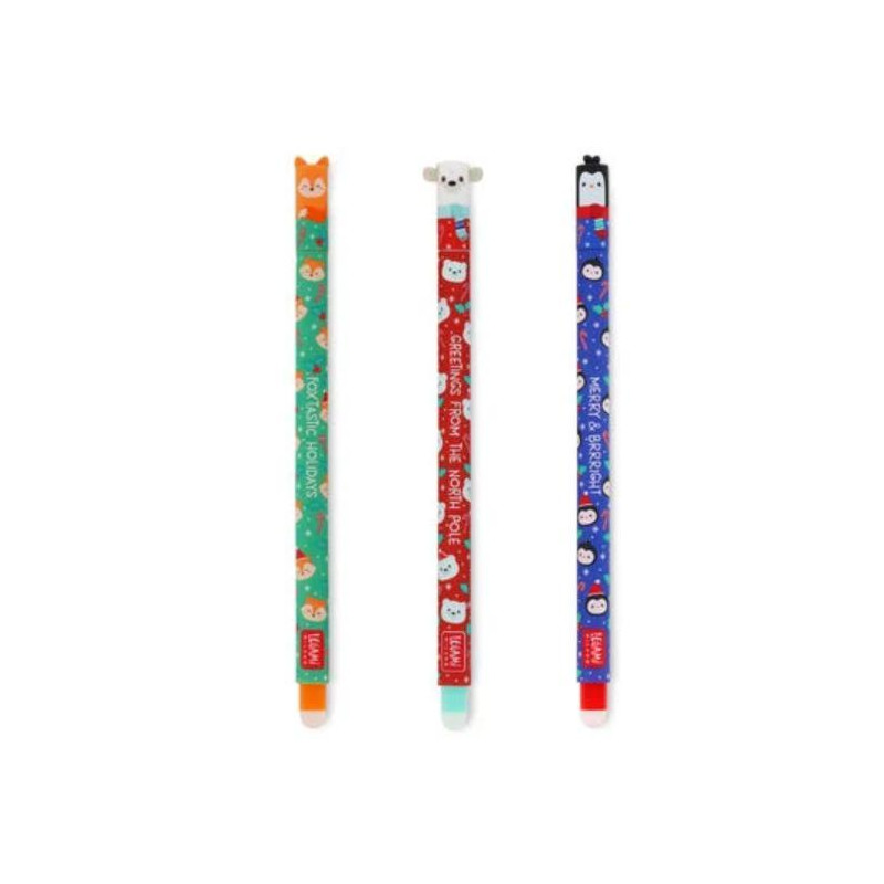 SET DE 3 STYLOS GEL EFFAÇABLE - CHRISTMAS 2023