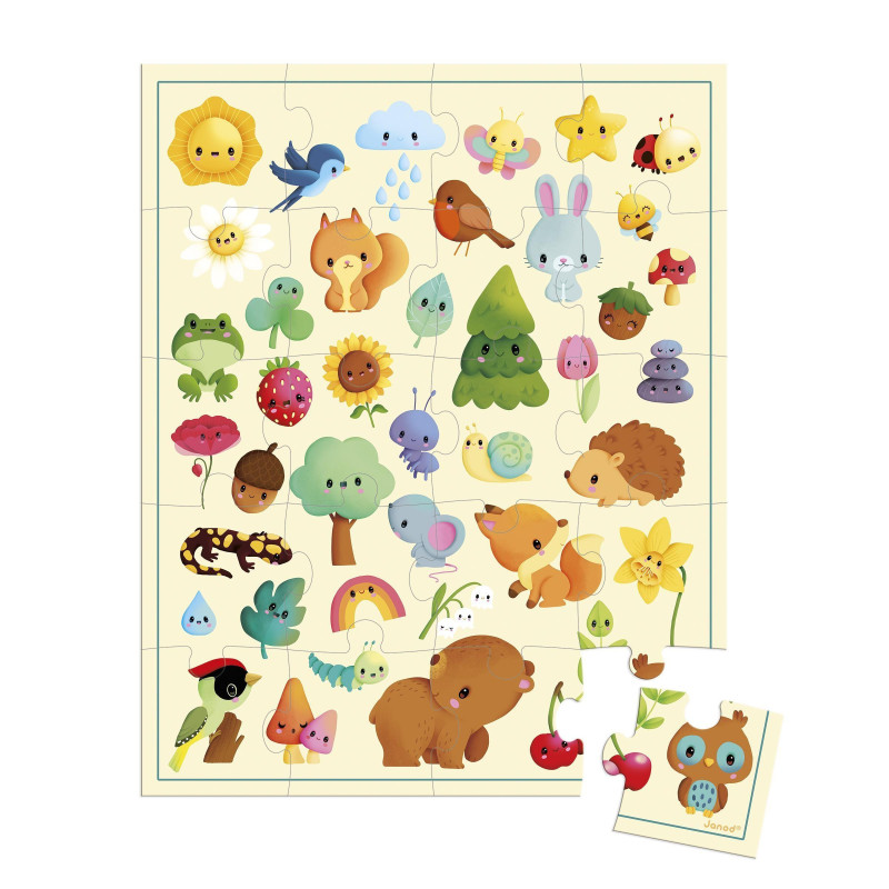 PUZZLE IMAGIER DE LA NATURE - 20 PCS