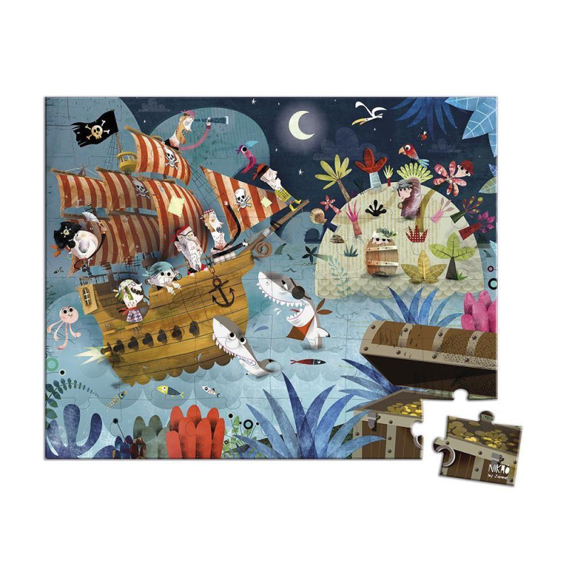 PUZZLE LA CHASSE AU TRESOR - 36 PCS