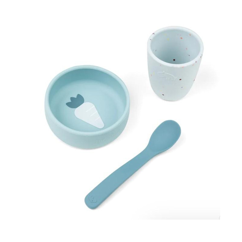 Coffret premier repas en silicone