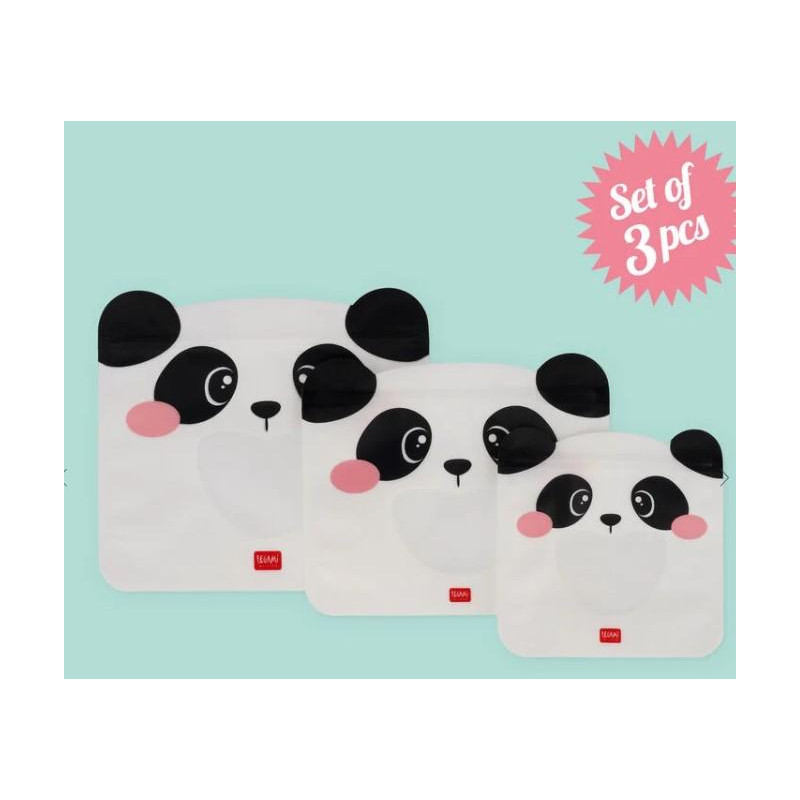 3 POCHETTES À GOÛTER PANDA