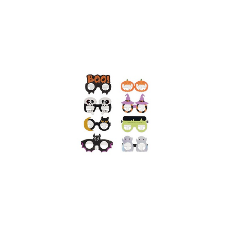 Set de 8 lunettes en papier - HALLOWEEN