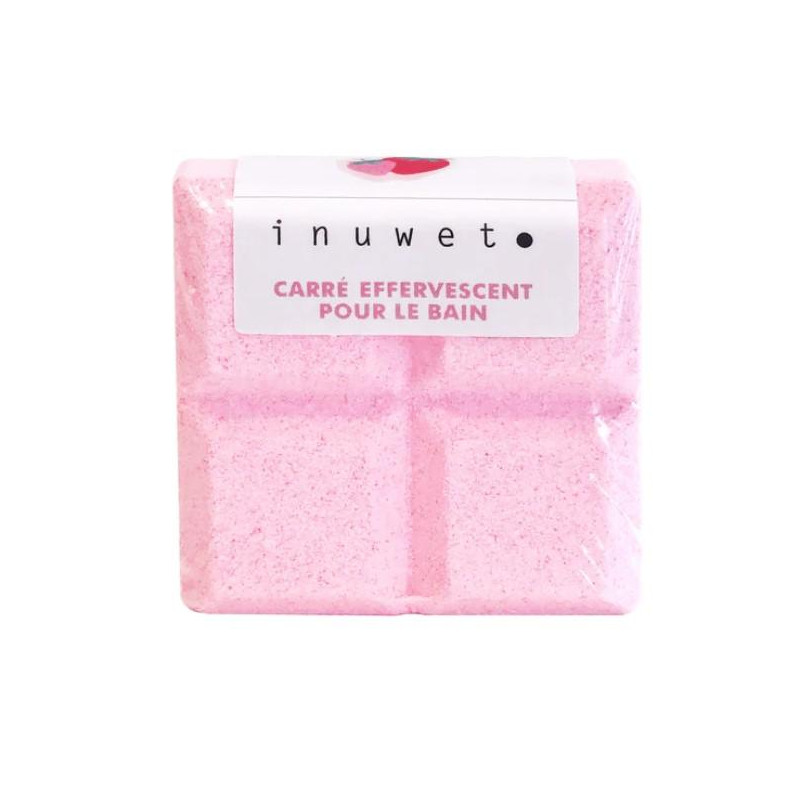 INUWET MINI CARRE FIZZER PARFUM FRAISE 50gr