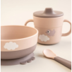 foodie first meal set - happy clouds - powder