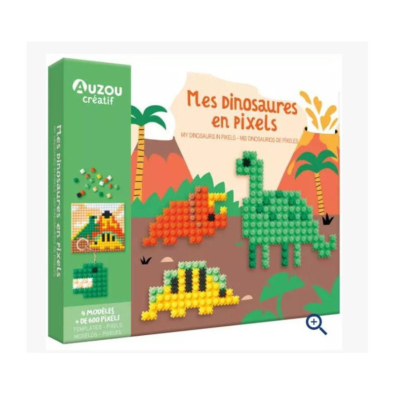 MON COFFRET D'ARTISTE - MES CRÉATIONS EN PIXELS - DINOSAURES