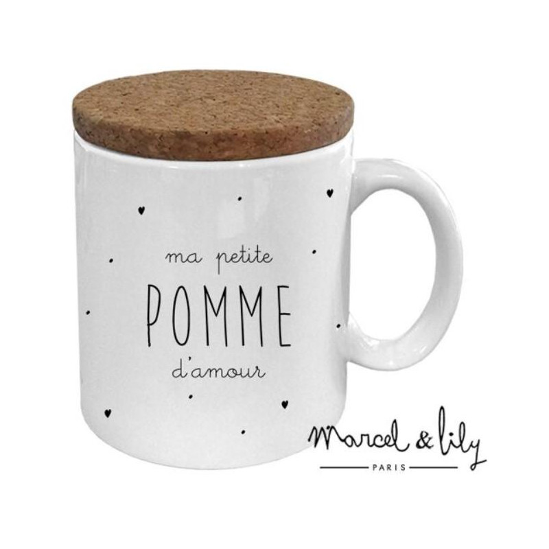 Mug céramique - message - Ma petite pomme d'amour