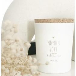 Bougie Végétale Artisanale Maman Love Miel