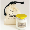 Bougie petit pot de yaourt- maitresse