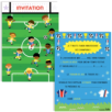 CARTES INVITATIONS FOOTBALL