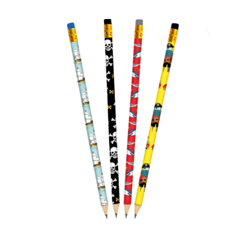 SET DE 4 CRAYONS PIRATES