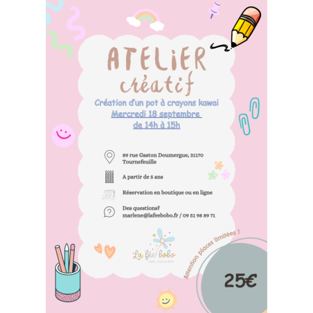 Atelier_Creation_d_un_Pot_a_crayons-Affiche Ateliers Creatifs