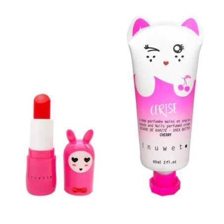 INUWET COFFRET WIZ CERISE CREME MAINS ET BAL B08