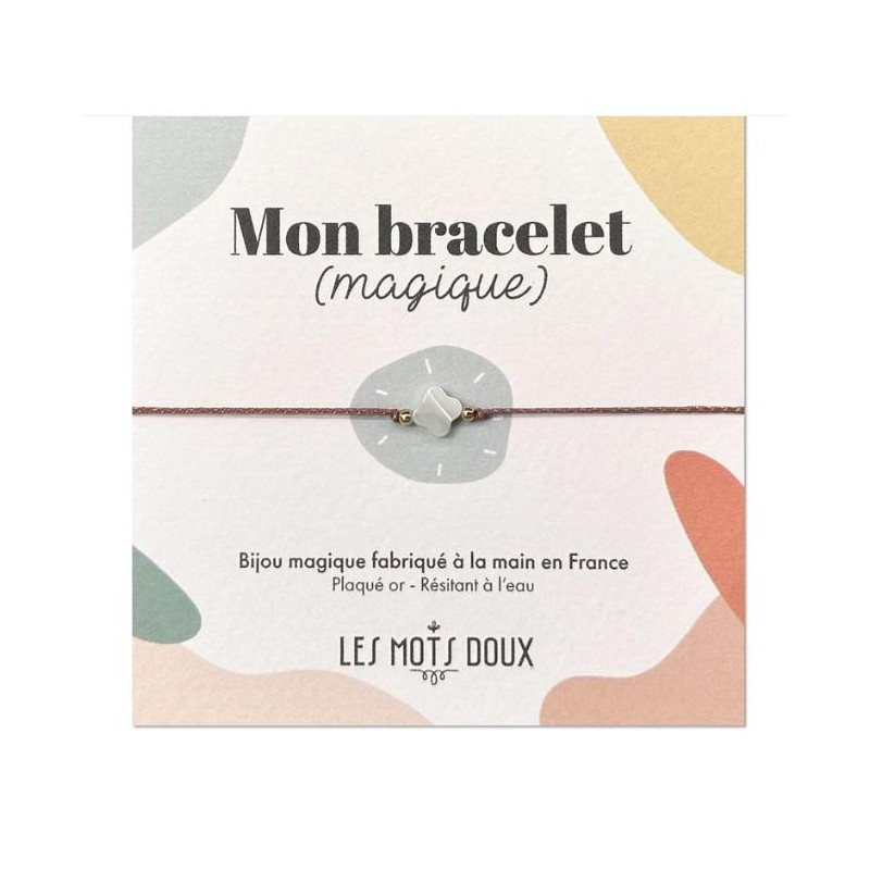 BRACELET BRELOQUE FLEUR NACRE ROSEDORE