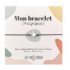 BRACELET BRELOQUE FLEUR NACRE MARRON DORE