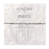 BRACELET PASTEL MERCI GRIS CLAIR OR