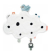 Doudou plat attache-sucette Happy