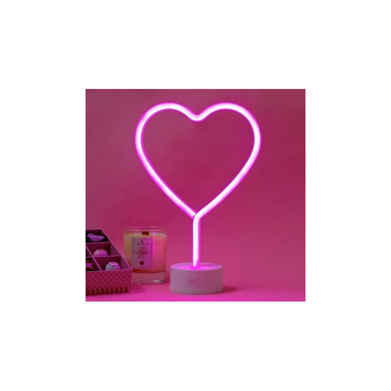 LAMPE LED À EFFET NÉON - COEUR