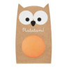 Balle rebondissante hibou orange 57mm