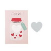 SCRATCH OFF CARD - I LOVE YOU - HEART