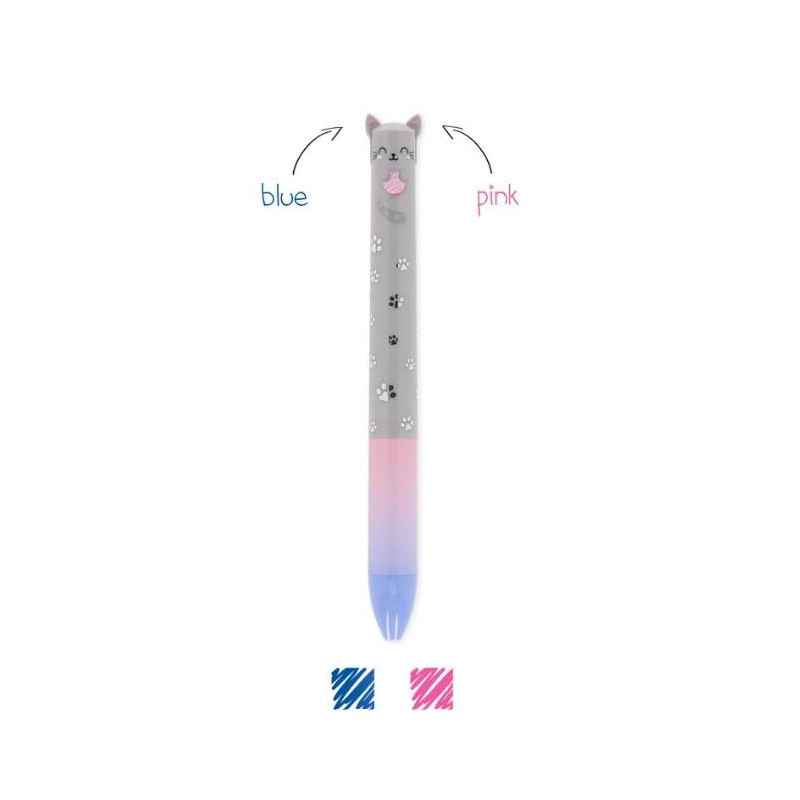 Stylo à Bille à deux Couleurs - KITTY