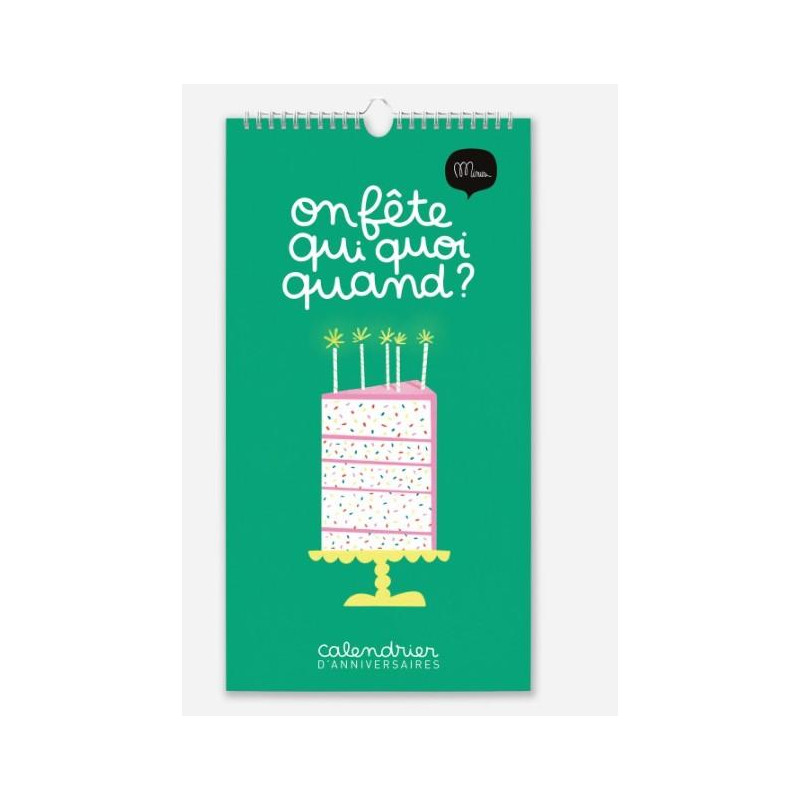 CALENDRIER D'ANNIVERSAIRES