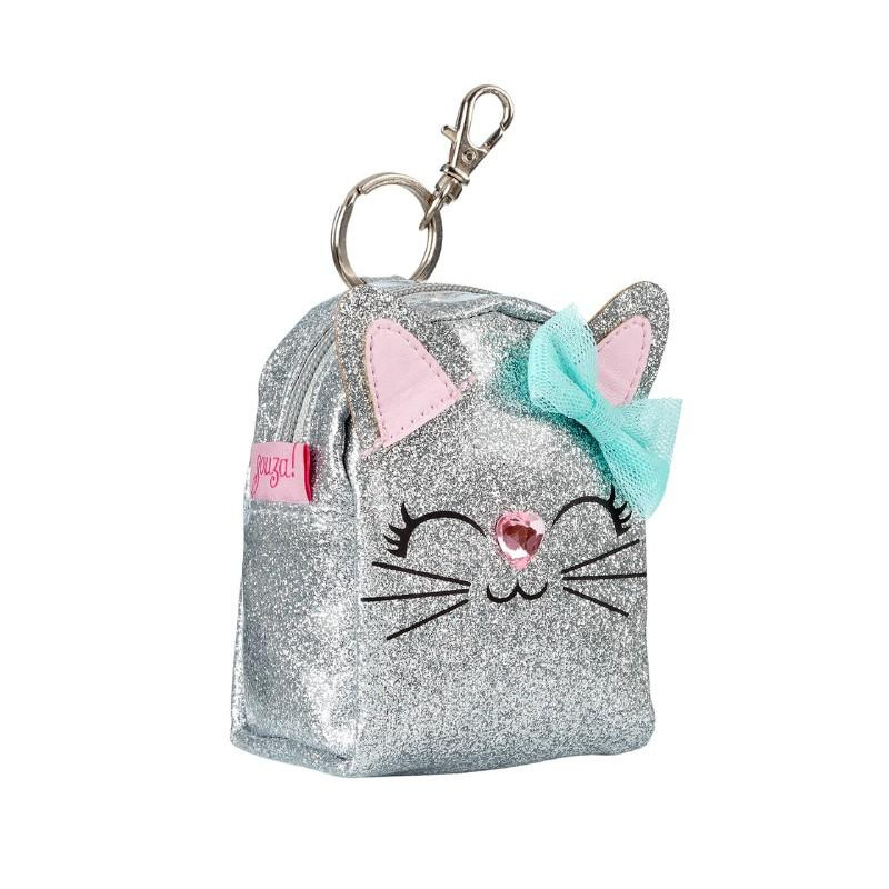 Porte-monnaie Quinn chat argent