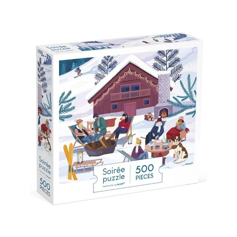 PUZZLE HIVER A LA MONTAGNE - 500 PCS