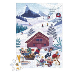 PUZZLE HIVER A LA MONTAGNE - 500 PCS