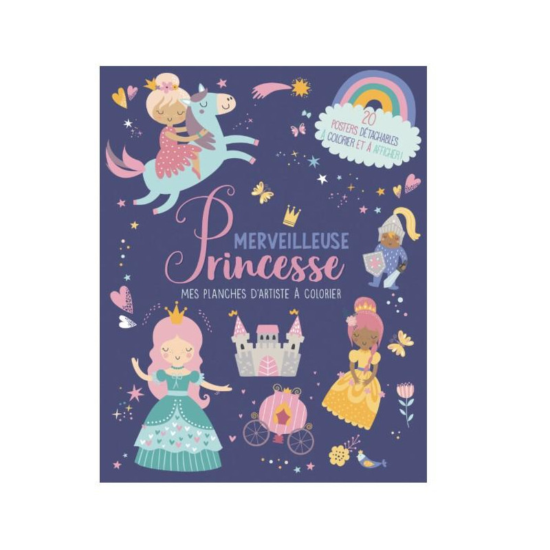 princesses Mes planches d'artiste à colorier