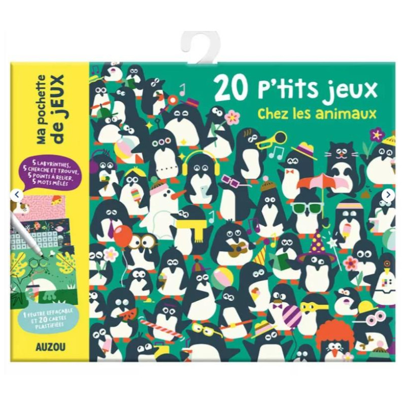 Ma pochette de jeux - 20 p'tits jeux chez les animaux