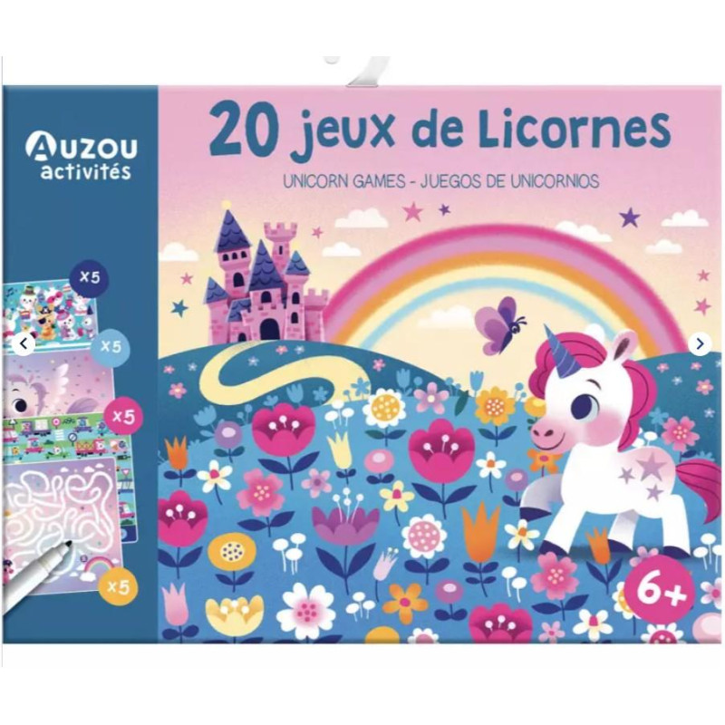 Ma pochette de jeux - 20 jeux de licornes