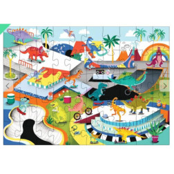 BOÎTE MINI PUZZLE DINOS SKATEPARK 50 pieces