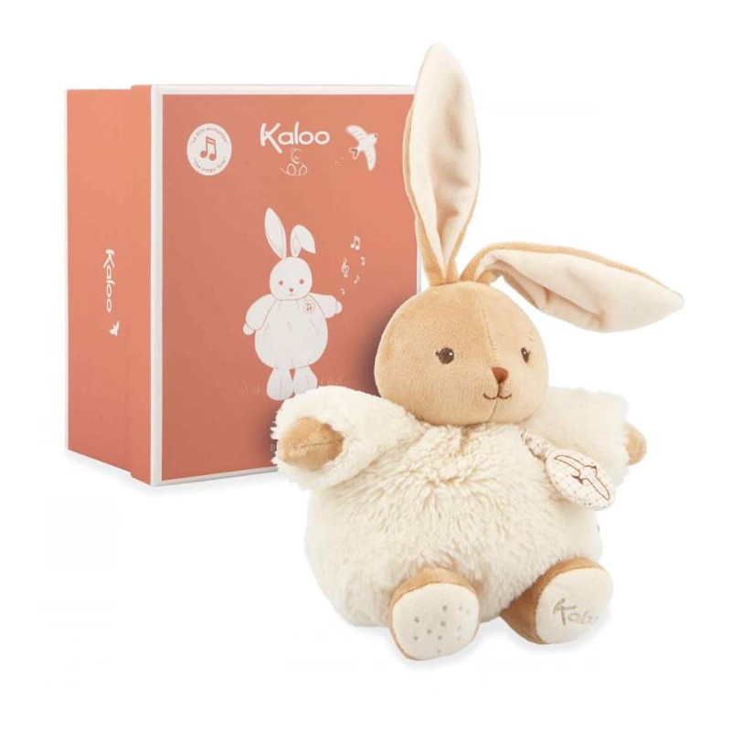 PATAPOUF LAPIN CREME 17CM MUSICAL