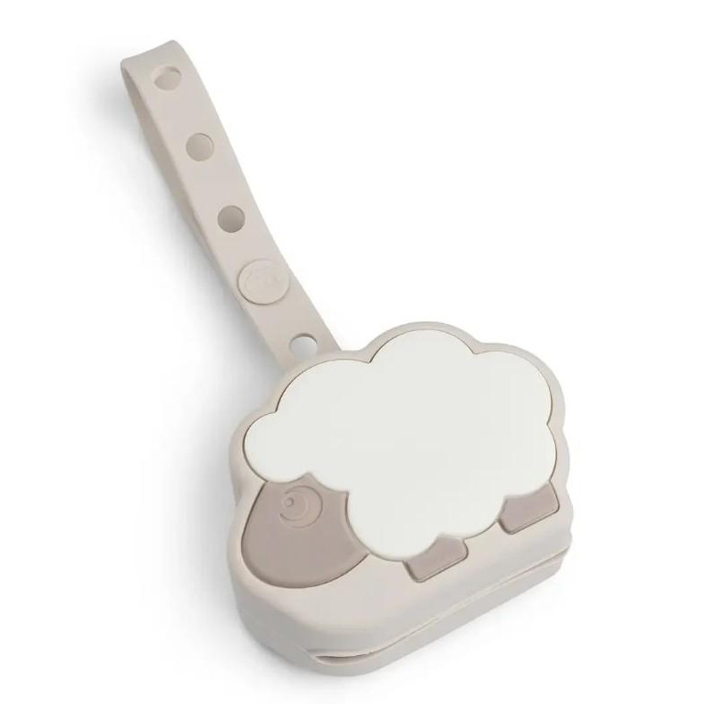 Boîte à sucette en silicone - Sheepy - Sable